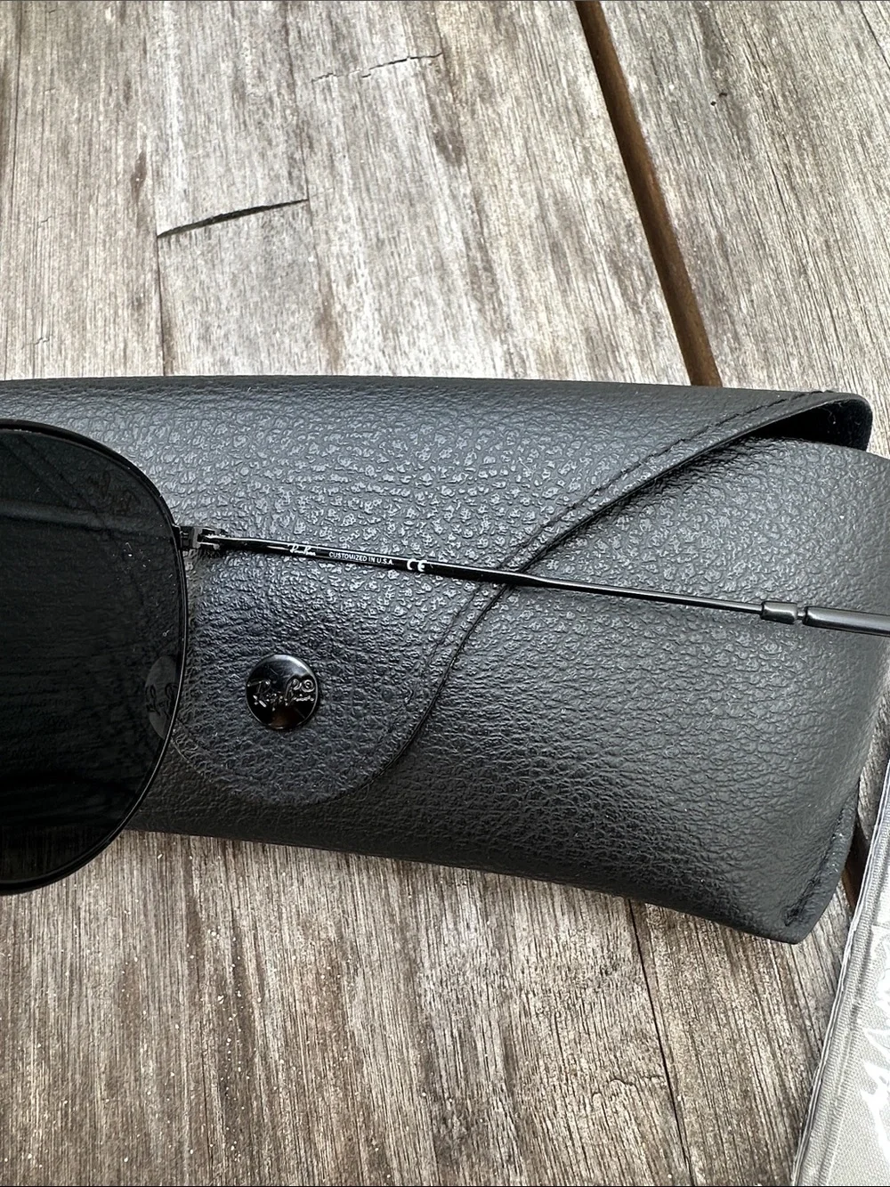 Ray-Ban Men’s Round Sunglasses - Black Frames with Dark Lenses